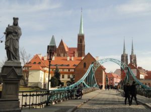 Architektura Wrocławia - Most Tumski znany też jako Most Zakochanych